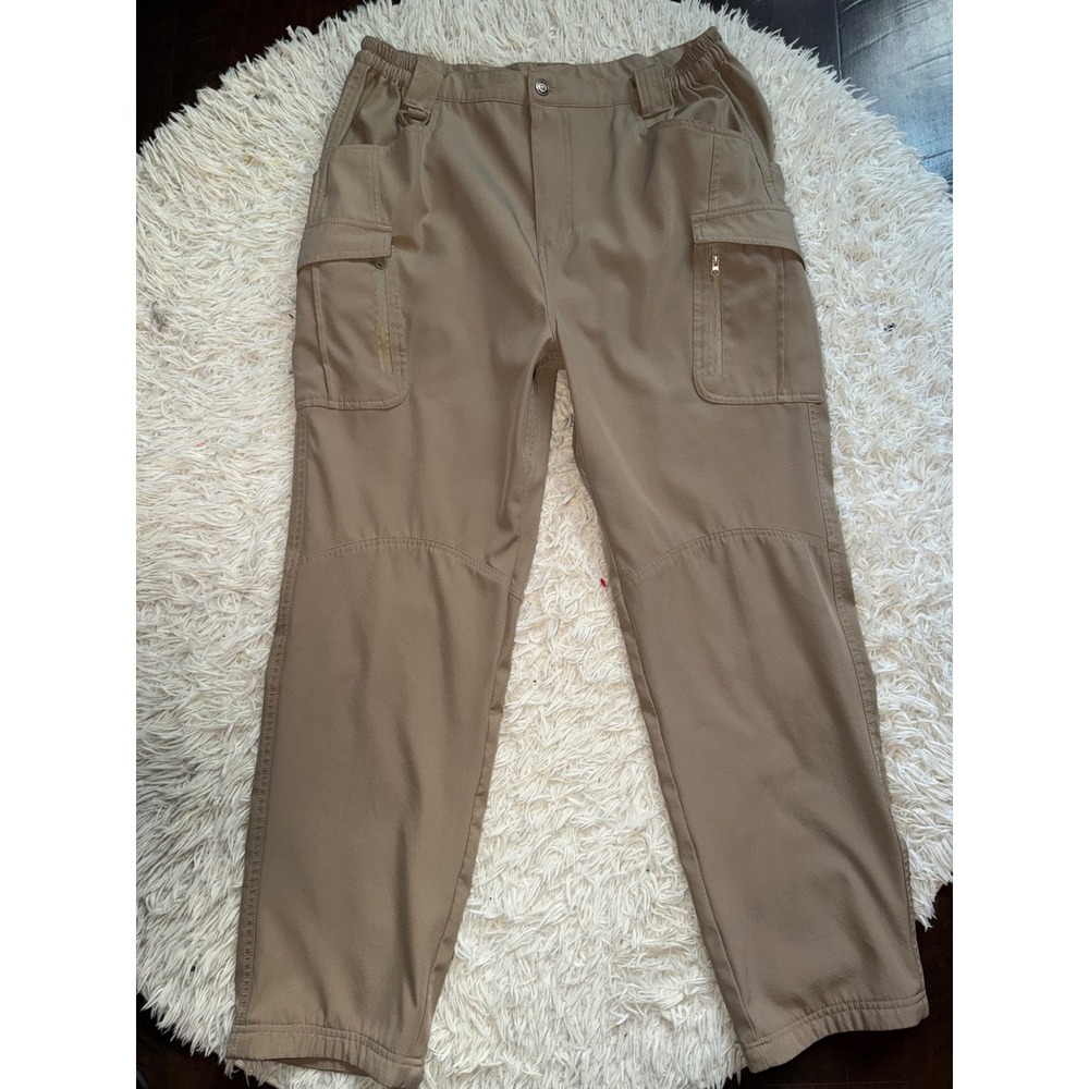 Tactical Series Mens Khaki Tan Cargo Pants Multi Pocket Utility Trousers XL-30